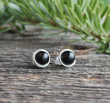 obsidian protection earrings