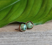 earthy-stud-earrings-wire-wrapped-turquoise