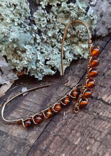 amber drop earrings