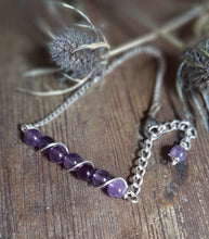 february birthstone bracelet amethyst stone chain jewelry
