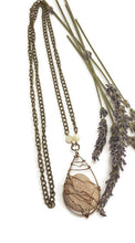 28 inch chain diffuser necklace lake superior stone necklace